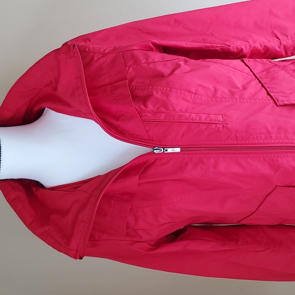 Cole Haan red rain jacket - Picture 2 of 15